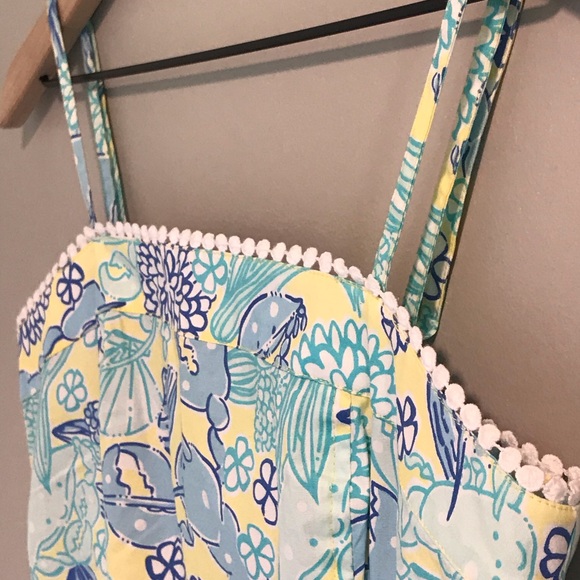 ✨SOLD✨Vintage Lilly Pulitzer Under Water Sundress - Picture 4 of 10